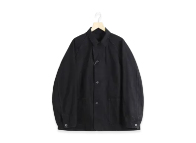 COMOLI Black Denim Work Jacket "Black"