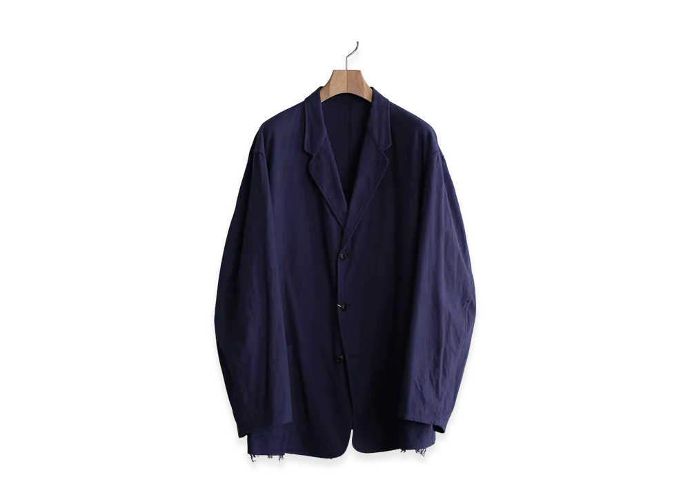 コモリ コットンネル ジャケット "ロイヤルブルー"