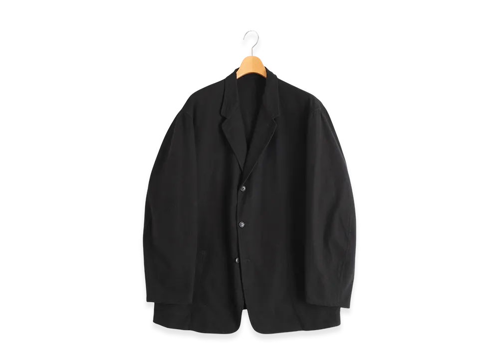COMOLI Cotton Flannel Jacket "Black"