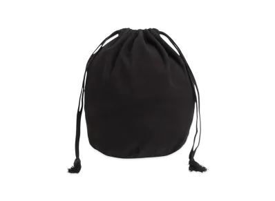 COMOLI Cotton Flannel Pouch "Black"