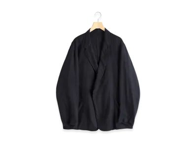 COMOLI Cashmere Silk Garment Dyed Jacket "Navy"