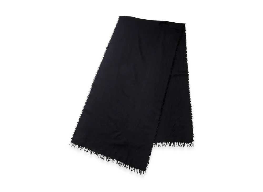 COMOLI Cashmere Silk Garment Dyed Stole "Navy"