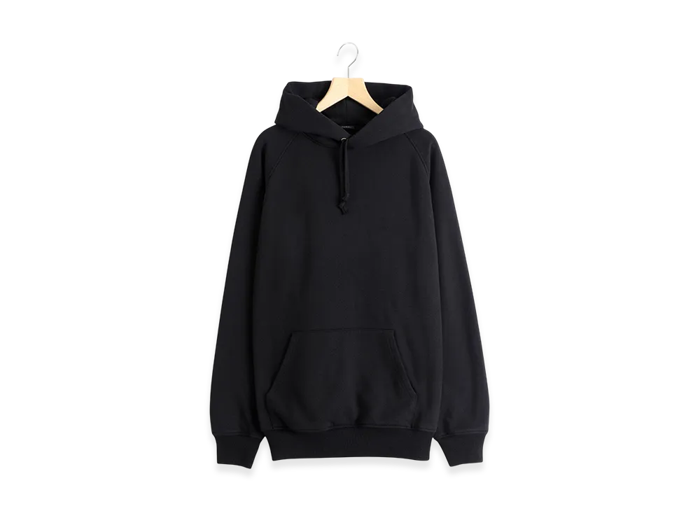 COMOLI Loopback Cotton Hoodie "Black"