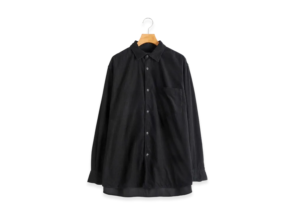 COMOLI Corduroy COMOLI Shirt "Black"