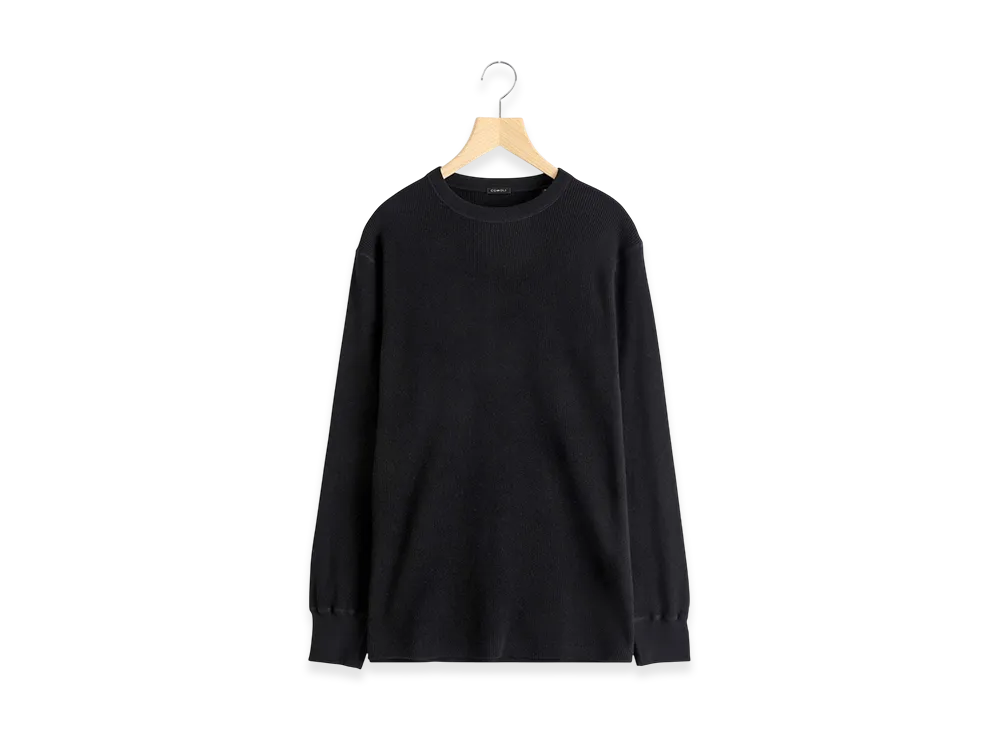 COMOLI ワッフル編みカットソー ブラック サイズ3 商品ページ｜大人の