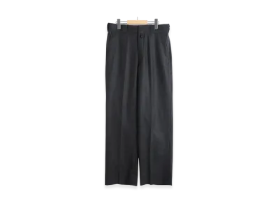 COMOLI Wool Flannel Pants "Charcoal"