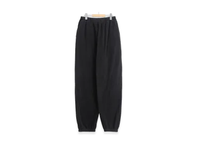 COMOLI Fleece Drawstring Pants "Black"