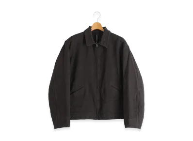 COMOLI Hemp Duck Zip Short Jacket "Brown"