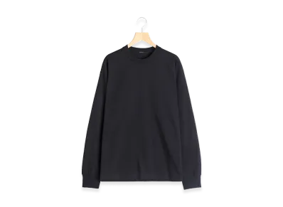 COMOLI Cotton Jersey L/S T-Shirt "Black"