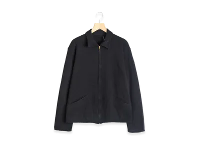COMOLI Cashmere Washi Zip Short Jacket "Black"
