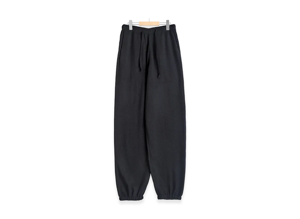 COMOLI Cashmere Washi Knit Pants "Black"