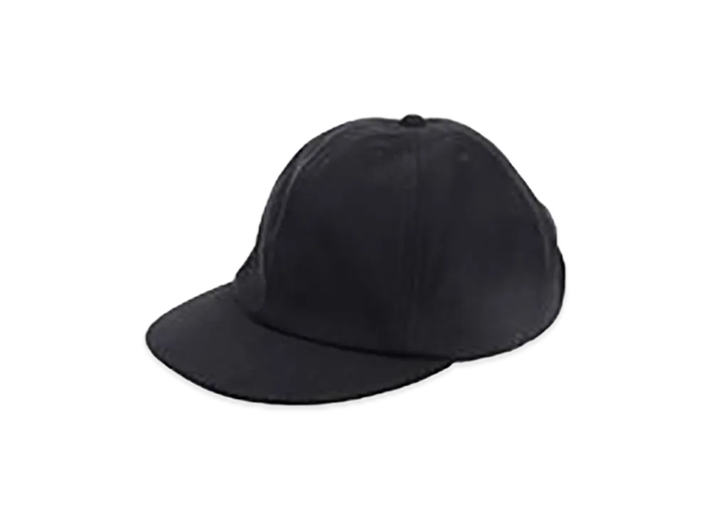 COMOLI Silk Nep Cap "Black"
