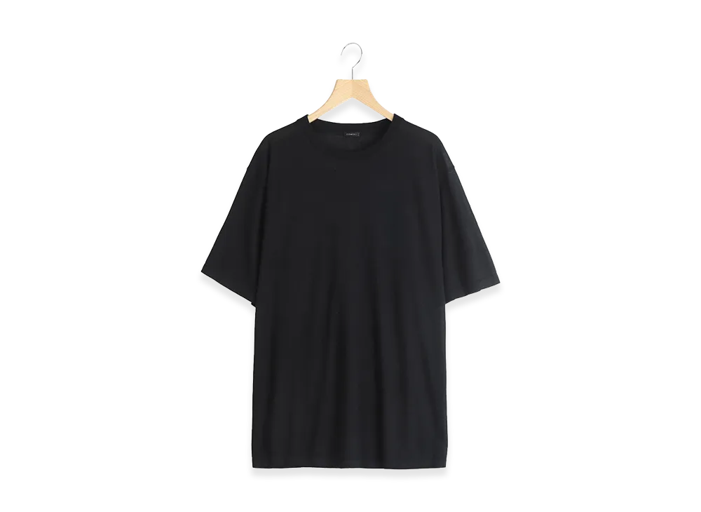 COMOLI Cashmere S/S Knit "Black"