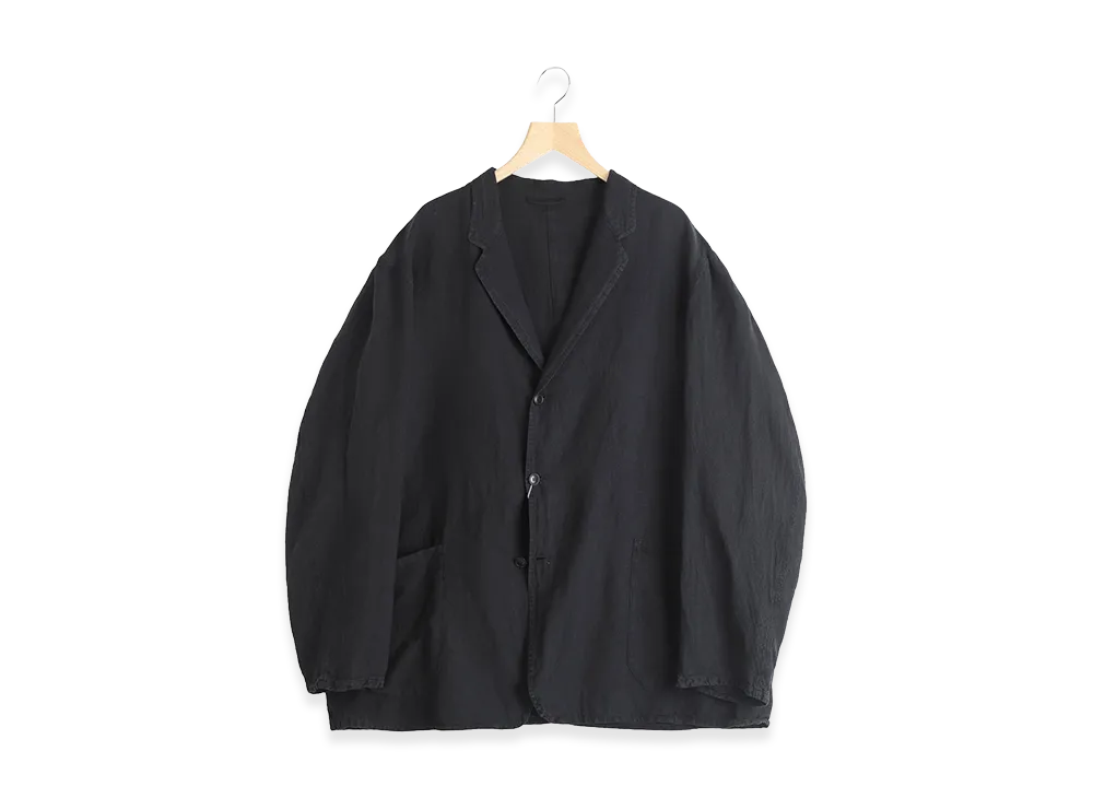 COMOLI Silk Cotton Jacket "Faded Black"