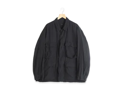 COMOLI Silk Cotton B.D.U. Jacket "Faded Black"