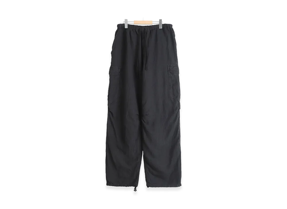 COMOLI Silk Cotton 6p Pants "Faded Black"