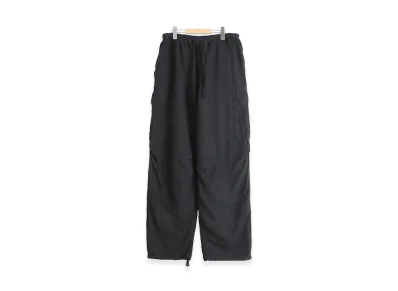 COMOLI Silk Cotton 6p Pants "Faded Black"