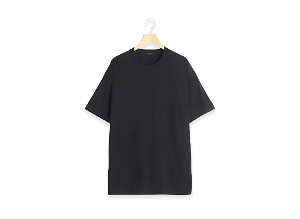 COMOLI Cotton Jersey S/S T-Shirt "Black"