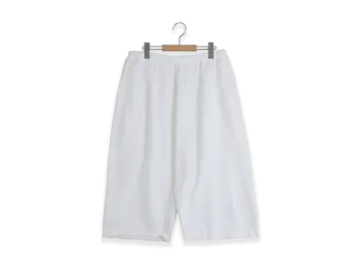 COMOLI LW Cotton Loopback Shorts "White"