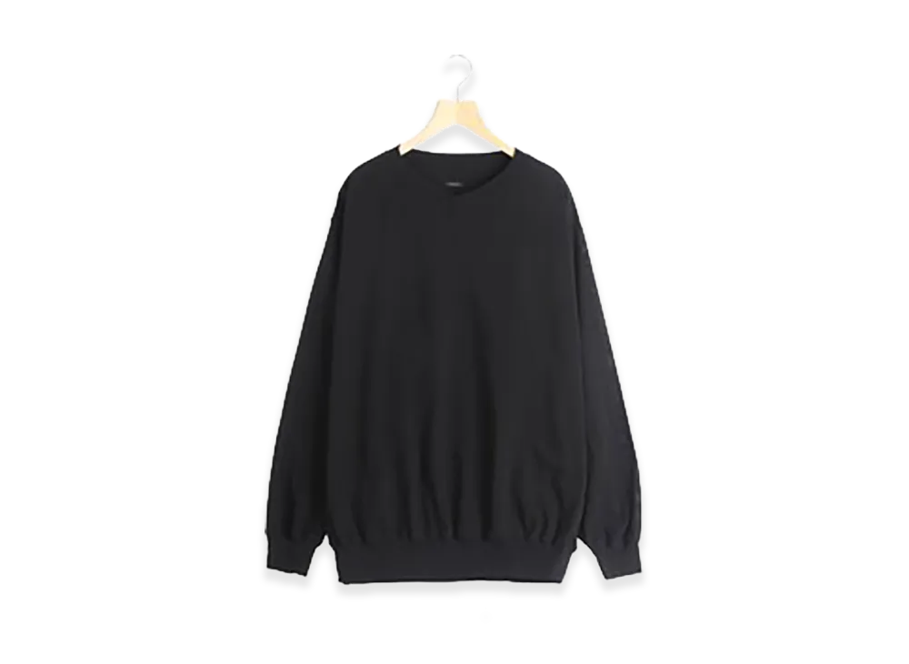 COMOLI Oxford Pullover "Black"