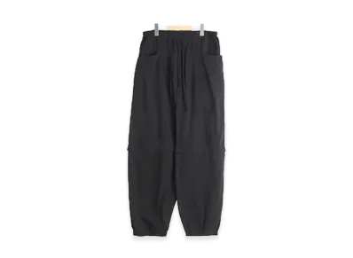 COMOLI Oxford Convertible Pants "Black"