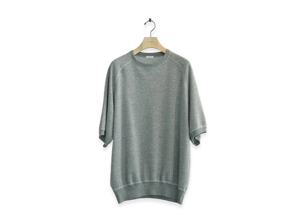 COMOLI Gray Urake S/S Crew "Gray"