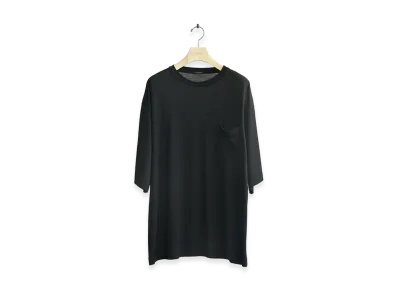 COMOLI Summer Wool S/S Tee "Black"