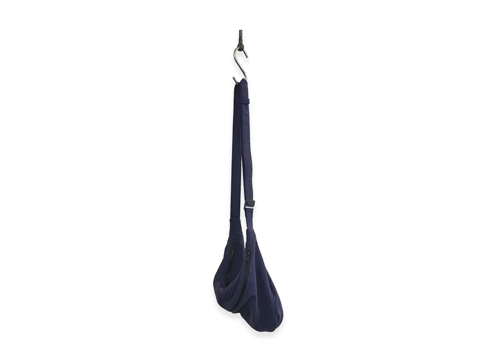 COMOLI Silk Nep Waist Bag "Purple"