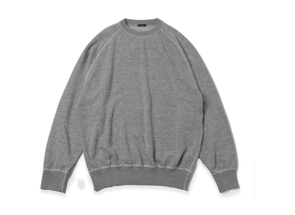 COMOLI Gray Fleece Crew Neck "Gray"