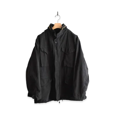 COMOLI Garment Dyed M65 Jacket "Black"