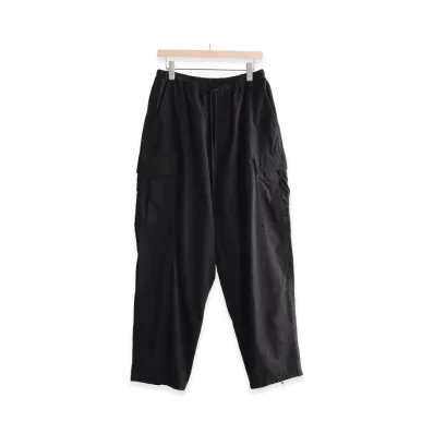 COMOLI Cotton Flannel 6P Pants "Black"