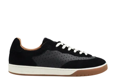 Last Resort AB CM001 Perf Leather Suede "Black/White"
