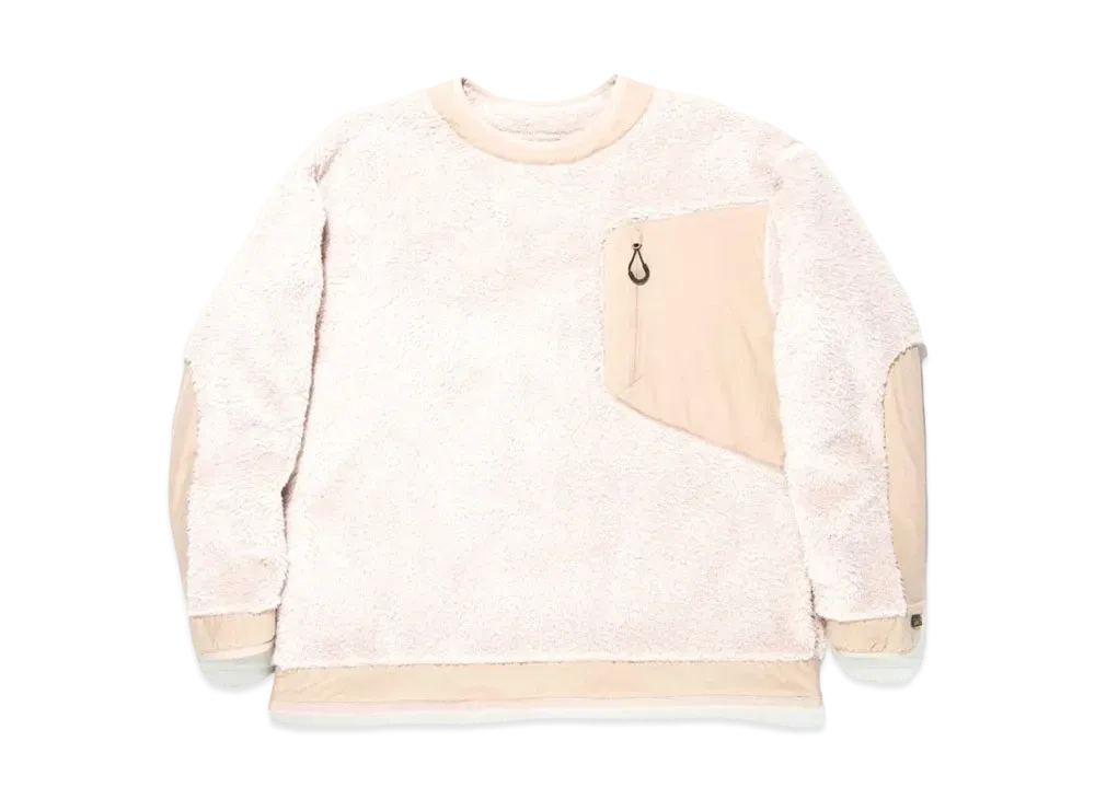 CMF OUTDOOR GARMENT Precold Fleece Tee "White Beige"
