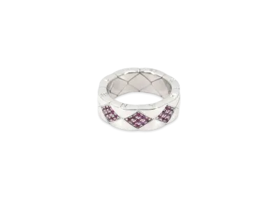CHANEL Metalasse Ring Pink Sapphire 18K "White Gold"