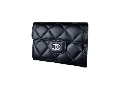 CHANEL Matelasse Lambskin Coin Purse "Black"
