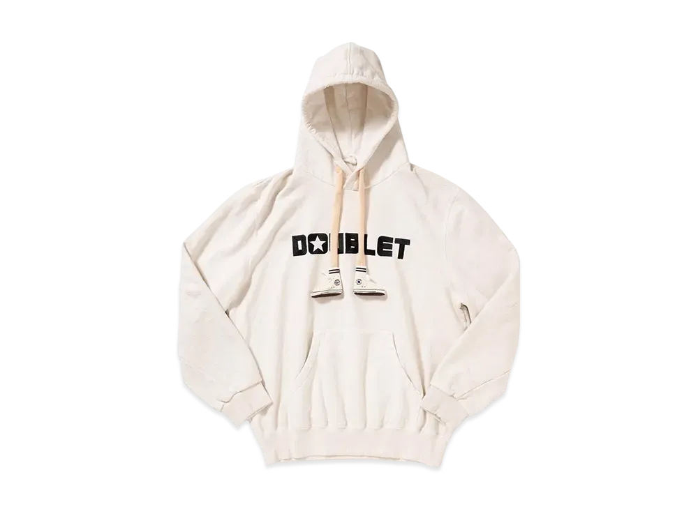 Converse x doublet Jack Purcell All Star Embroidery Hoodie "White"