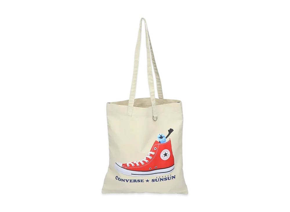 Converse x PUPPET SUNSUN Flat Tote Bag "Ivory"