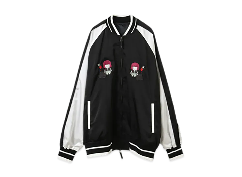 Converse x Bocchi The Rock! Human Robot Kikuri Hiroi Oversize Souvenir Jacket "Black"