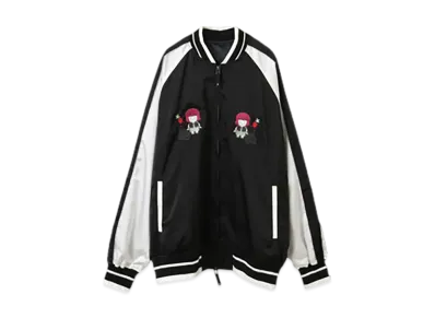 Converse x Bocchi The Rock! Human Robot Kikuri Hiroi Oversize Souvenir Jacket "Black"