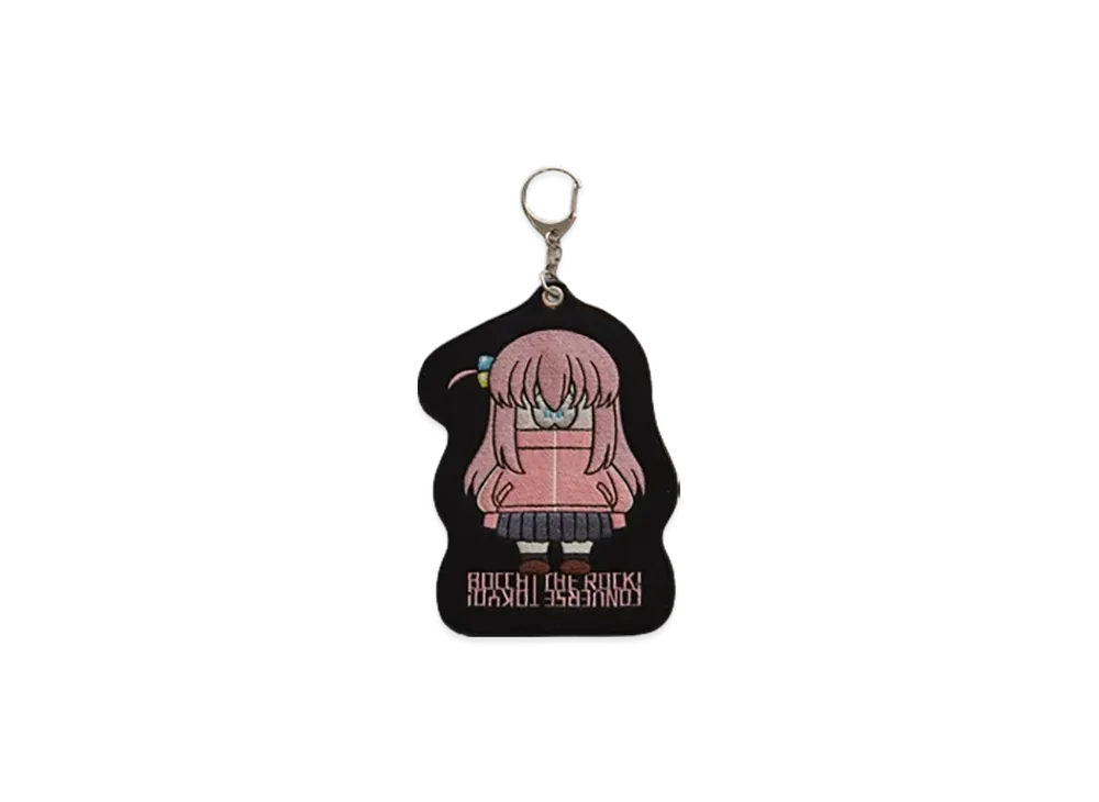 Converse x Bocchi The Rock! Human Robot Embroidery Poach Charm "Pink"