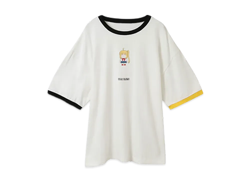 コンバース x ぼっち・ざ・ろっく！ ヒューマンロボット グラフィック リンガー Tシャツ "イエロー"