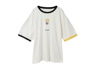 Converse x Bocchi The Rock! Human Robot Graphic Ringer Tee "Yellow"