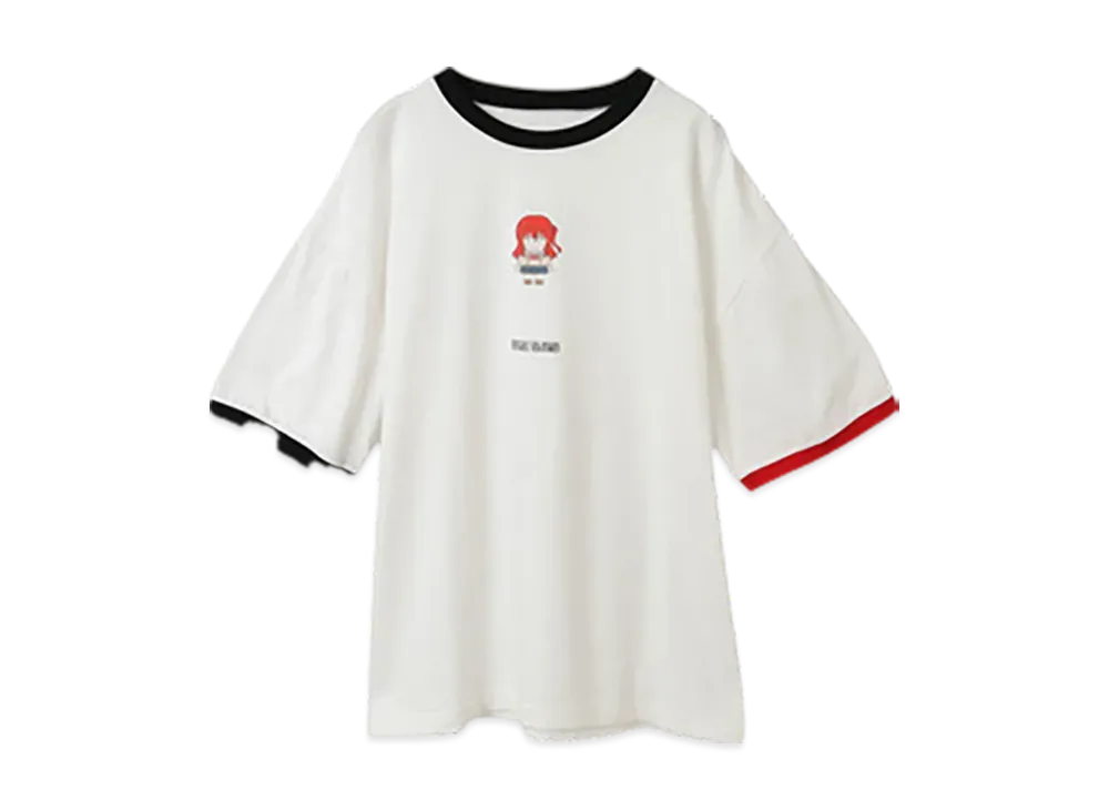 Converse x Bocchi The Rock! Human Robot Graphic Ringer Tee "Red"