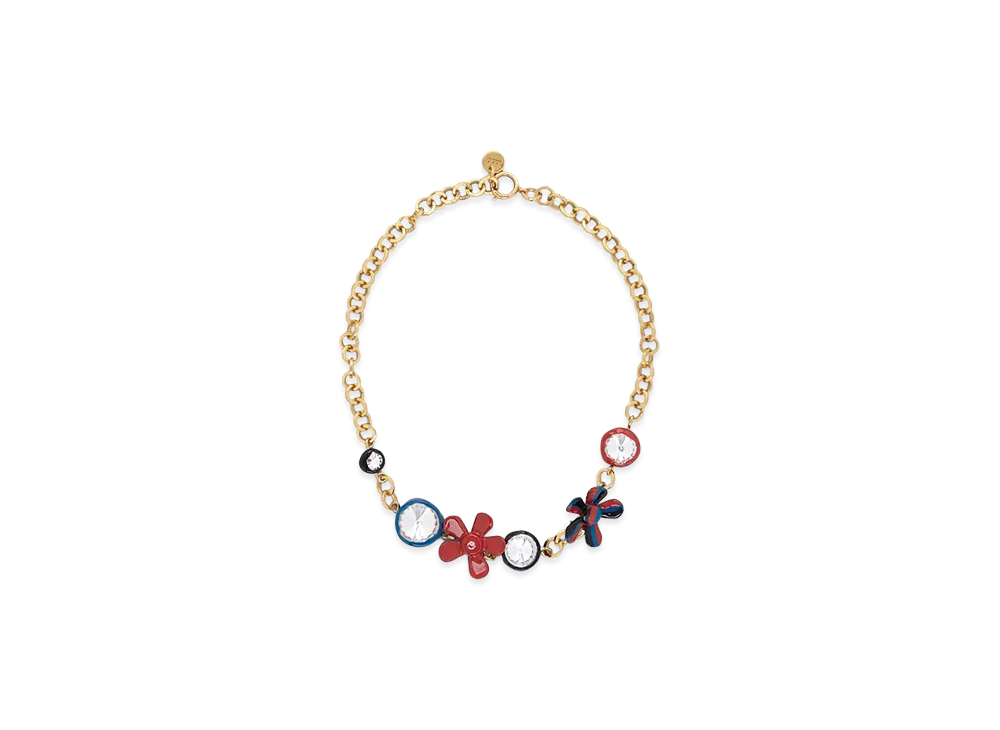 MARNI Women's Daisy Crystal Necklace "Multi"