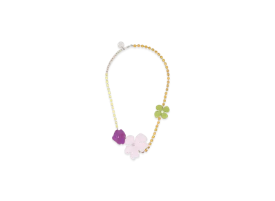 MARNI Women's Necklace with Ed Enameled Flowers "Multicolor"