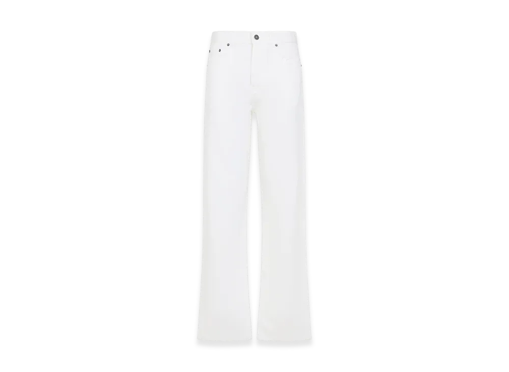 PHOEBE PHILO Tapered Leg Jeans "Off White"