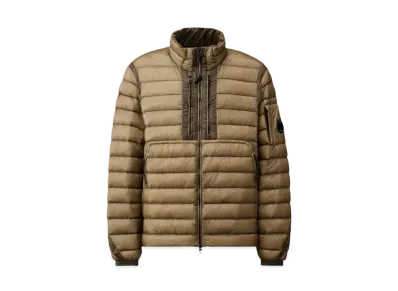 C.P Company D.D. Shell Collar Zip Down Jacket "Vintage Khaki"
