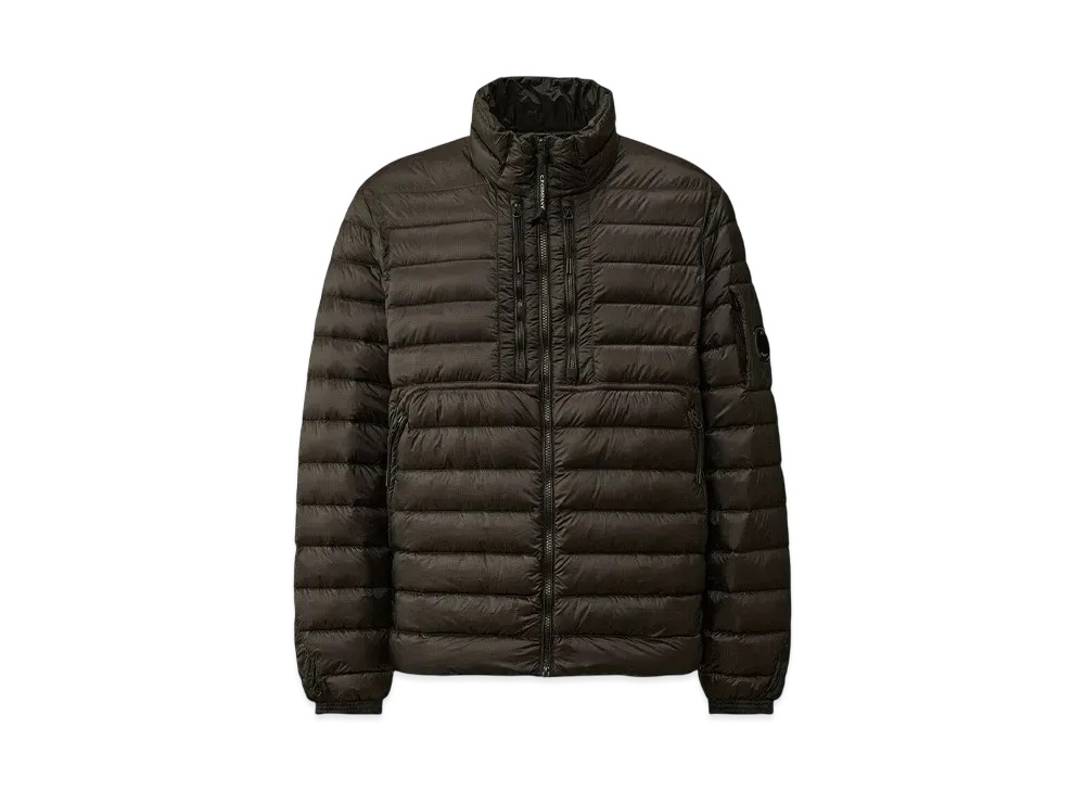 C.P Company D.D. Shell Collar Zip Down Jacket "Black"