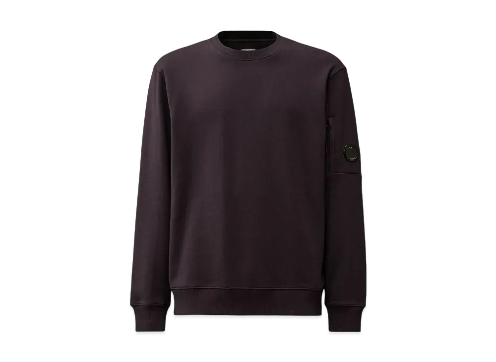 C.P Company Diagonal Raised Fleece Crew Neck Lens Sweatshirt "Nightshade"