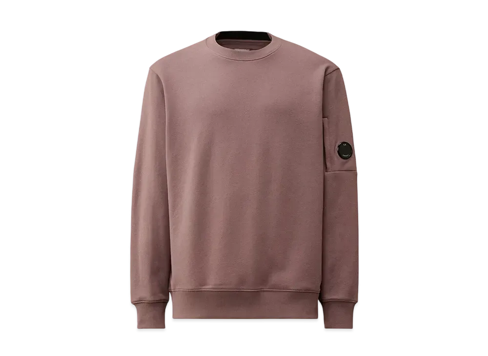 C.P Company Diagonal Raised Fleece Crew Neck Lens Sweatshirt "Purple Dove"